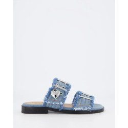 Ganni Dames buckle two-strap sandals