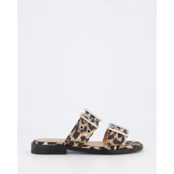 Ganni Dames buckle two-strap sandals