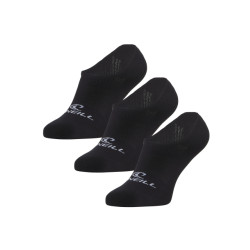 O'Neill Footies sokken heren / dames no show 710003 zwart 3-pack