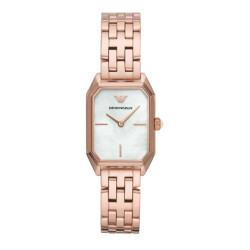 Emporio Armani Roze stalen horloge voor tijdloze elegantie