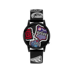 Guess Siliconen horloge stijlvol en functioneel