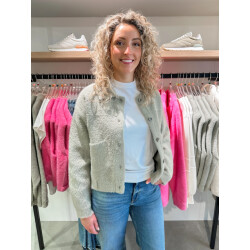 Rino & Pelle Bubbly.5002521 rino en pelle boxy jacket dusty khaki