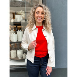 Rino & Pelle Odette.7002521 rino en pelle button through jacket birch