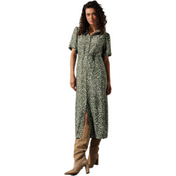 Tramontana Dress print greens