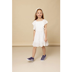 Looxs Revolution Zomerjurk broderie anglaise voor meisjes in de kleur