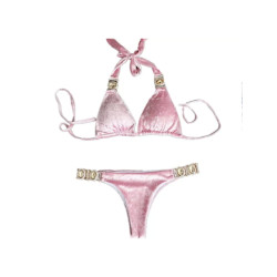The Dezzy Factory Glamed velvet bikini