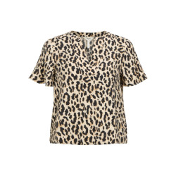 Object objkarina s/s re v-neck top noos 23045928 leopard