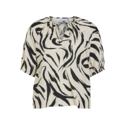 Vila 14102609 viclo 2/4 v-neck top noos