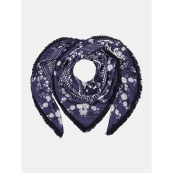 Mucho Gusto Zijden sjaal cannes blauw logomania