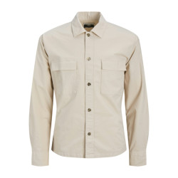Jack & Jones Jcotarmac ripstop overshirt ls beige