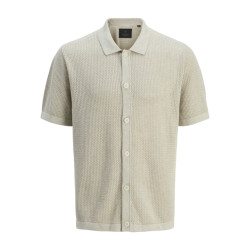 Jack & Jones Jprblaarto knit polo ss ln zand