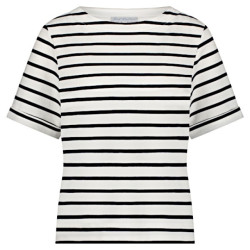 Red Button Top srb4528 terry dark blue