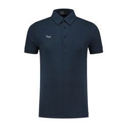 Morse code Alpha 1 jersey polo met korte mouwen