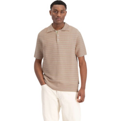 Law of the sea Vague jacquard knitted polo