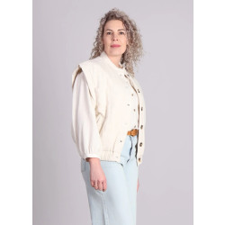 Grace & Mila Placide mouwloos jasje gewatteerd oversized