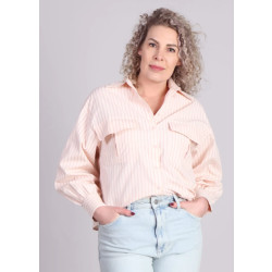Grace & Mila Phoebe blouse oversized gestreept