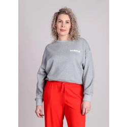 Grace & Mila Positive sweater oversized opdruk 'merci'