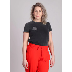 Co'Couture Siaracc acid outline tee donker