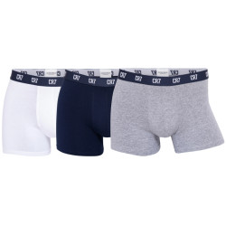 CR7 Heren boxershorts effen wit/blauw/grijs 3-pack