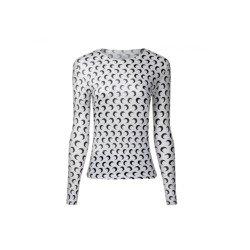 The Dezzy Factory Luna top | zwart met lange mouw