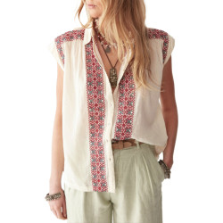 Maison Hotel Mafalda blouse red wine