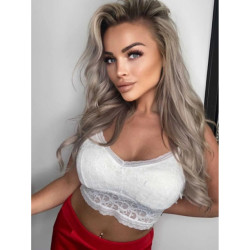 The Dezzy Factory Bra top | Padded & Verwijderbare Padding | wit