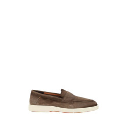 Santoni Revolve loafers van suède voor elegante stijl