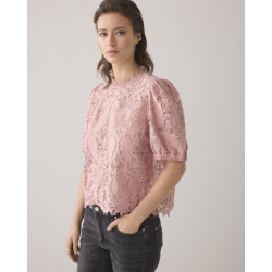 Summum short sleeve top lace 2s3255-12182 504 rose smoke