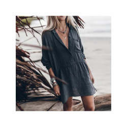 The Dezzy Factory Oversized blouse jurk | navy