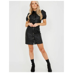 The Dezzy Factory Button jurk | zwart