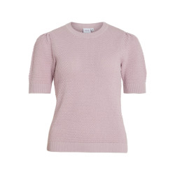 Vila Vidalo o-neck ss knit top noos lila