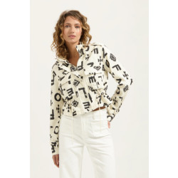 Florèz seven jacket cr0035 998 letter print