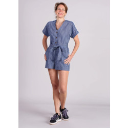 FRNCH Adila playsuit gestreept