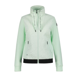 Luhta isovuori fleece sweater met rits dames -