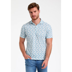 Gabbiano Heren polo 235537 4001 bright blue