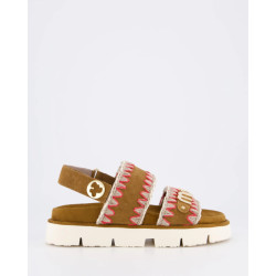 Mou Dames bio sandal overstitching