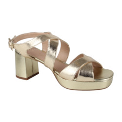 Unisa Nolav mec platino dames sandalen gekleed