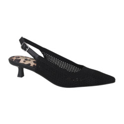 La Strada 2403346-4500 black/silver knitted dames pumps
