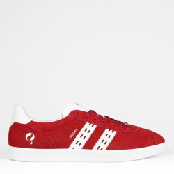 Q1905 Sneaker medal classic donkerrood/wit