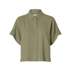 Selected Femme slfviva ss cropped sun shirt noos 16093937 vetiver