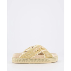 Mou Dames criss-cross rope sandal