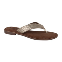 Lazamani 75806 gold dames slippers