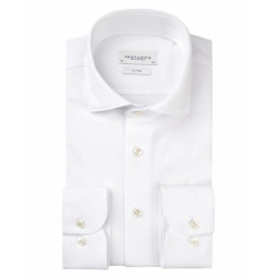 Profuomo Knitted mercerised overhemd met lange mouwen
