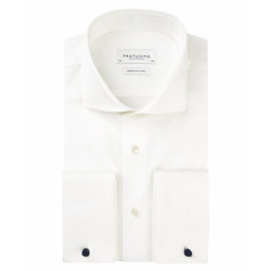 Profuomo Sky blue slim fit trouw overhemd