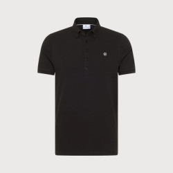 Blue Industry Button-down polo |