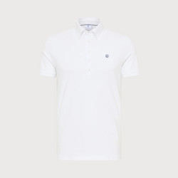 Blue Industry Button-down polo |