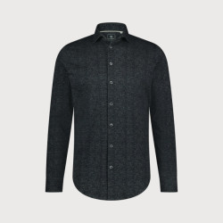 Blue Industry Melange effect overhemd |
