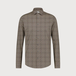 Blue Industry Stretch cotton grafisch shirt |