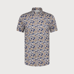 Blue Industry All-over print korte mouw overhemd |