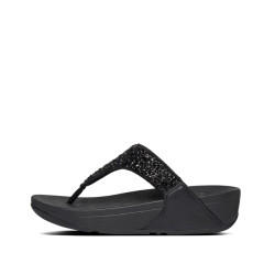 FitFlop Lulu shimmerfoil toe-thongs